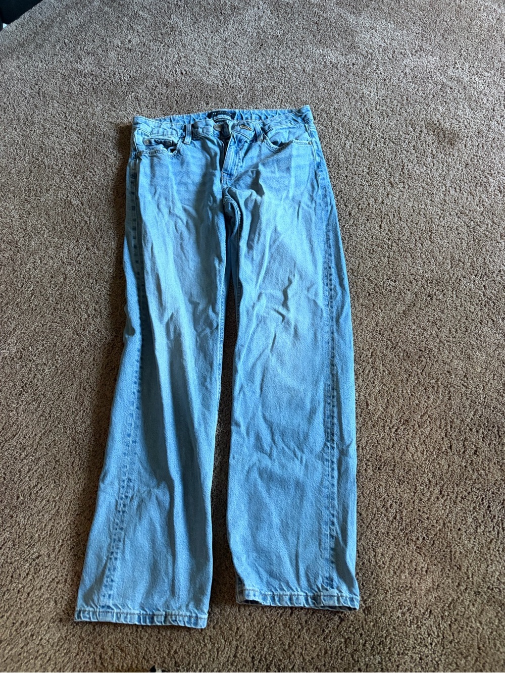 Aeropostale Light Blue Wide Leg Jeans